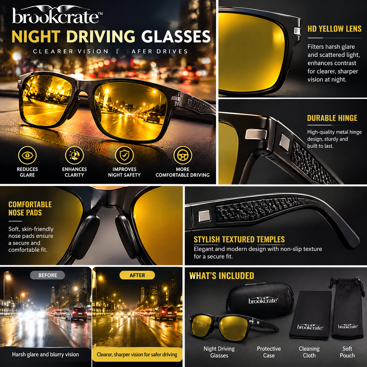 Night Driving Glasses
