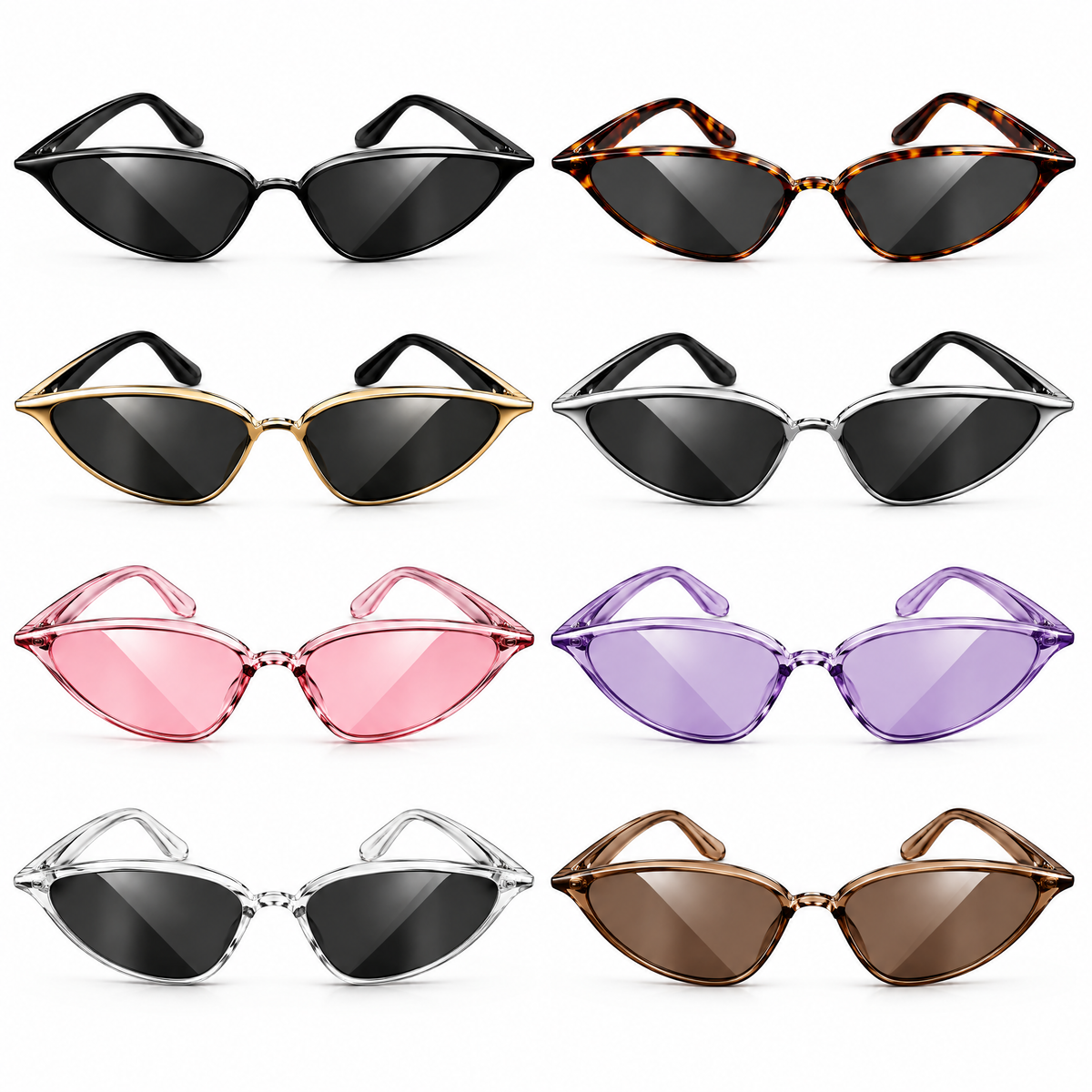 Slim Narrow Frame Sunglasses