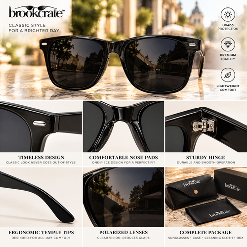 Classic Black Frame Sunglasses