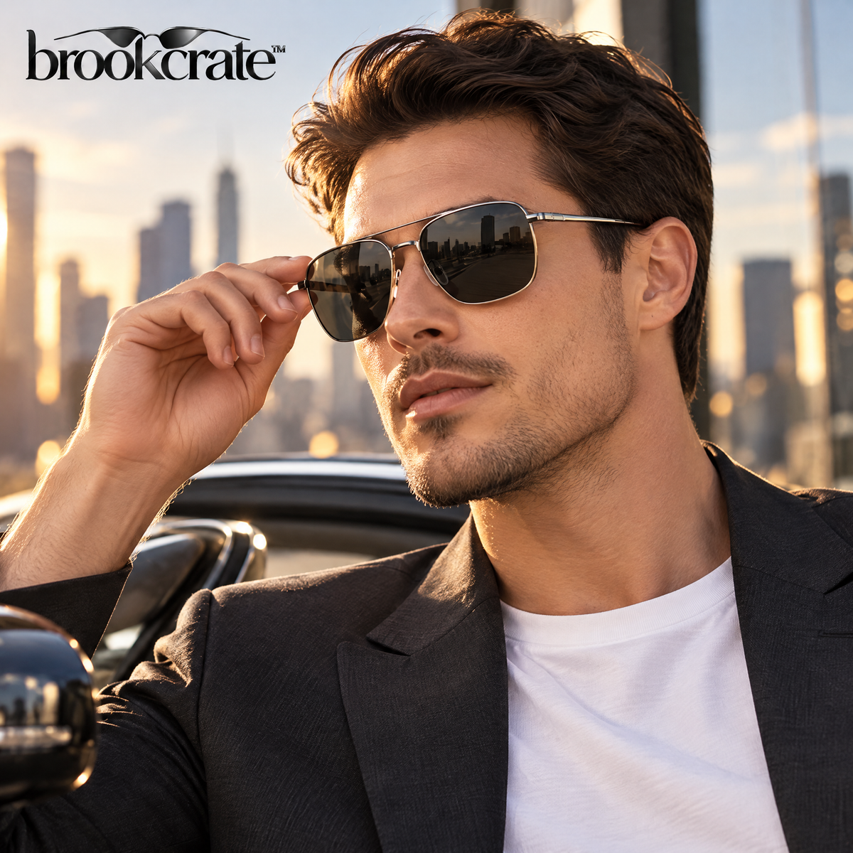 Lightweight Metal Frame Sunglasses