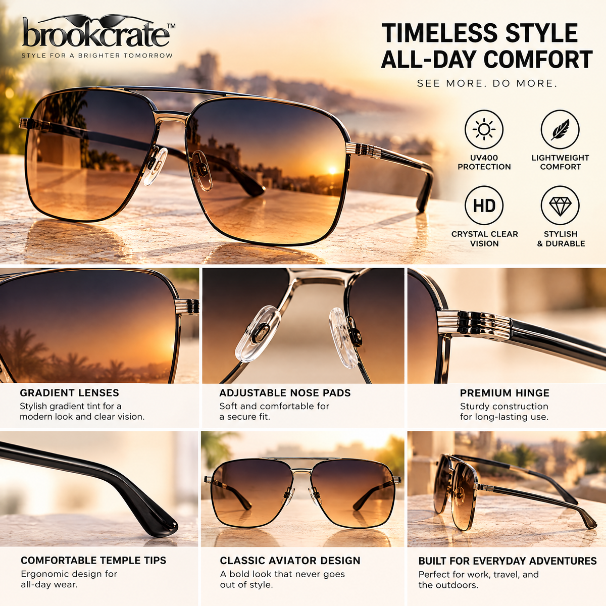 Gradient Lens Sunglasses