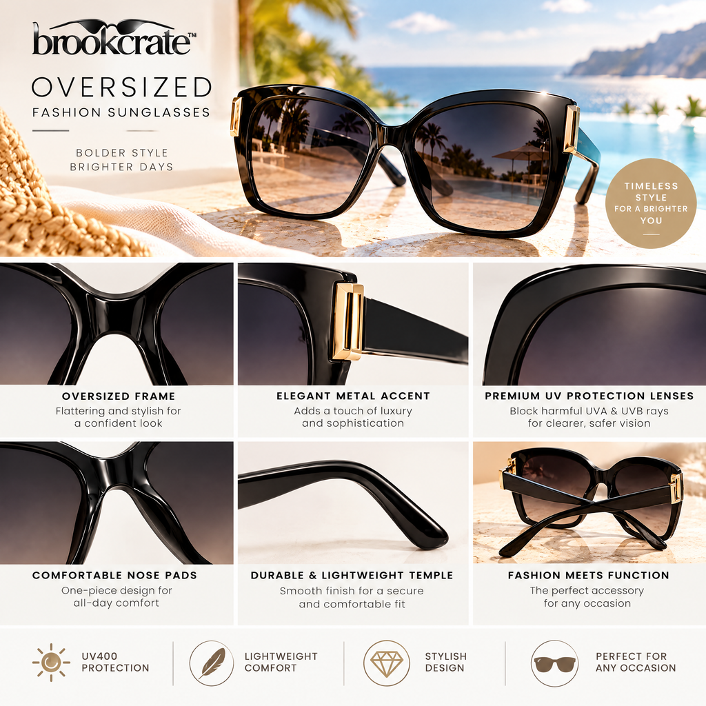 Oversized Fashion Sunglasses