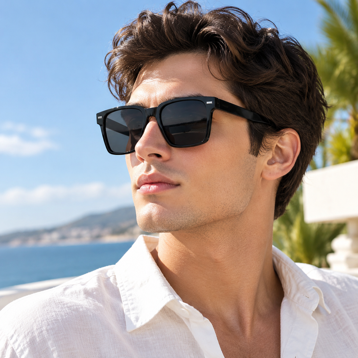 Modern Square Frame Sunglasses