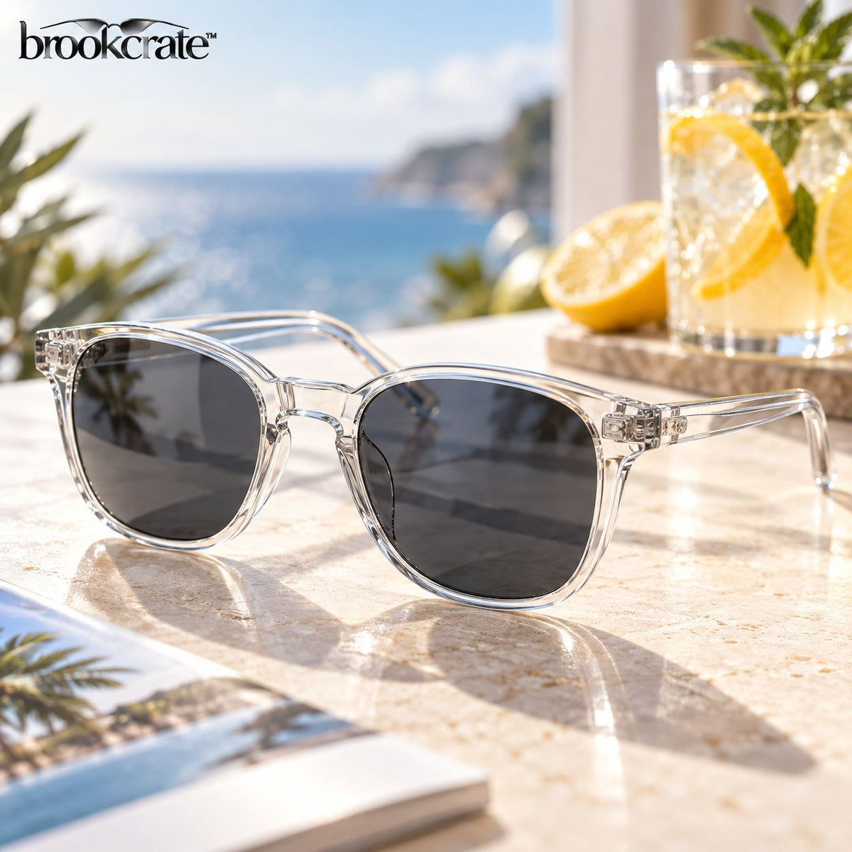 Transparent Frame Sunglasses