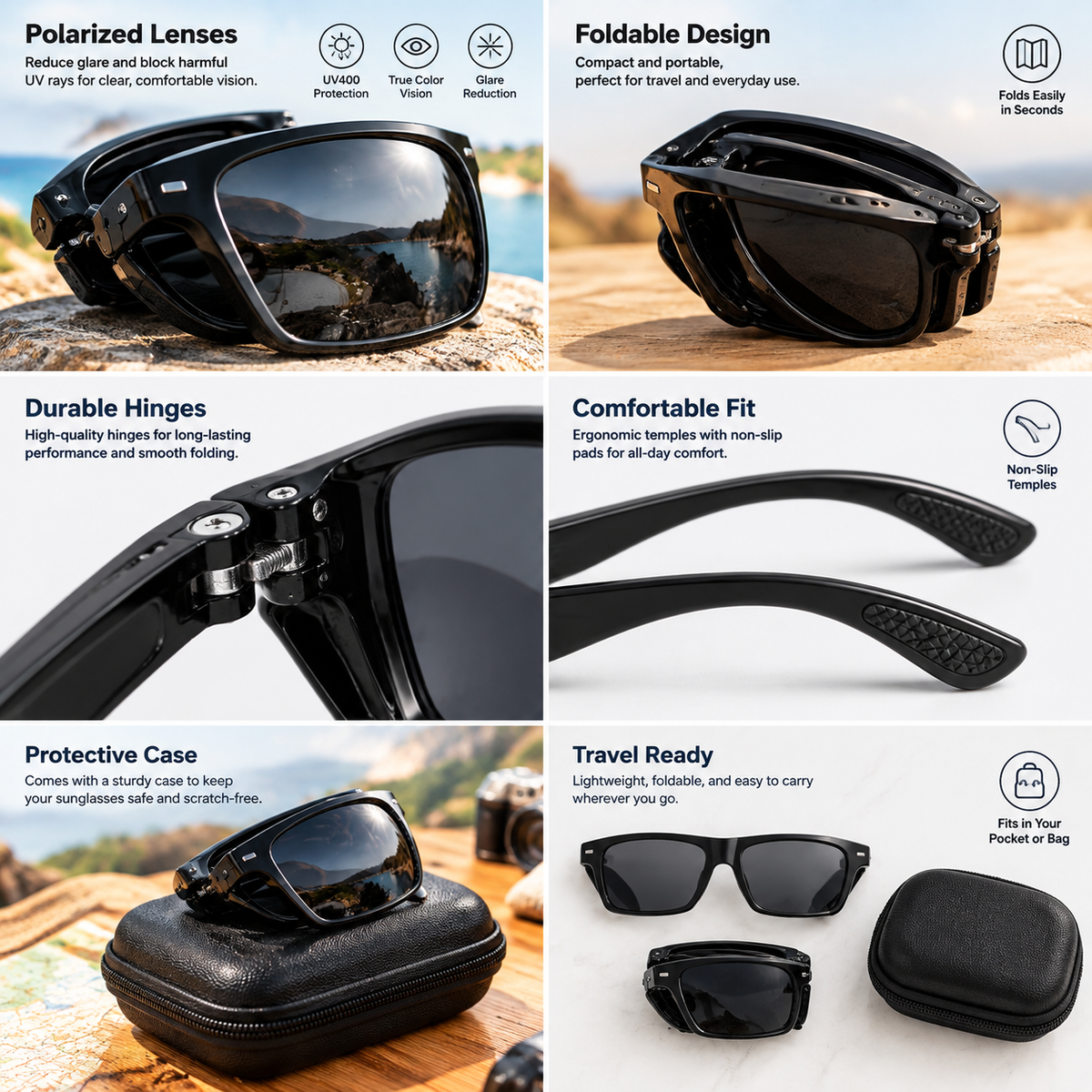 Foldable Travel Sunglasses