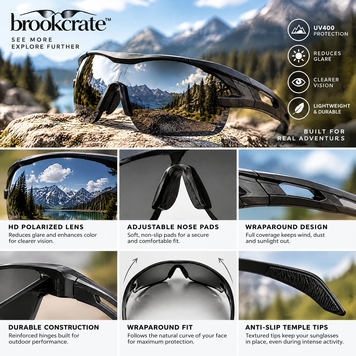 Wraparound Outdoor Sunglasses